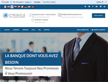 Tablet Screenshot of creditfinancebank.com